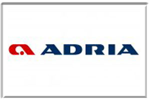 Adria motorhome logo, we make screen covers to fit most Adria motorhomes and campers