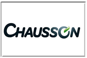 Chausson motorhome logo, we make external screen covers to fit most Chausson motorhomes and campers