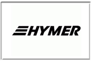 Hymer motorhome logo, we make external screen covers to fit most Hymer motorhomes and campers