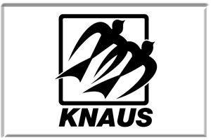 Knaus logo, we make external screen covers to fit most Knaus motorhomes and campers