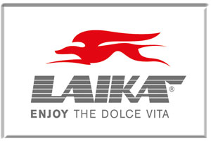 Laika logo, we make external screen covers to fit most Laika motorhomes and campers